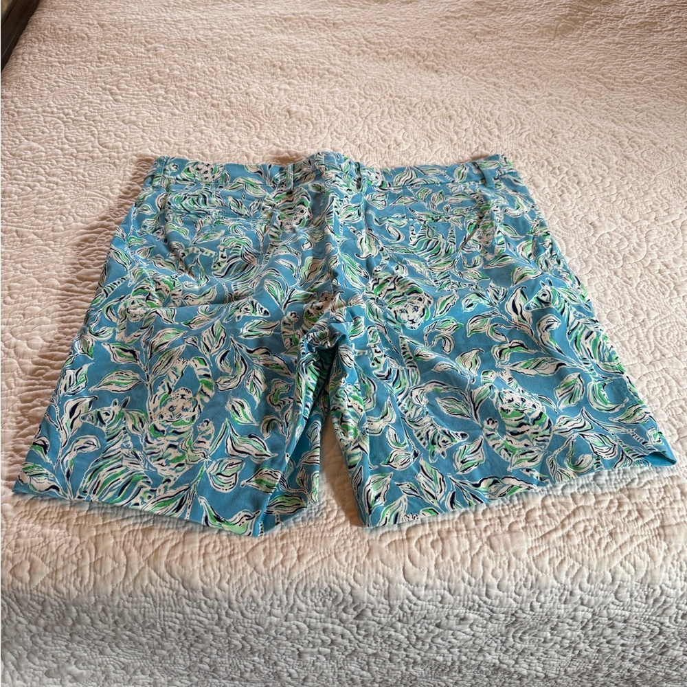 Lilly Pulitzer Blue and White Patterned Shorts
